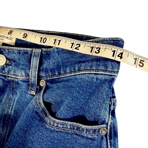 Banana Republic Dark Blue Ankle Straight Fit Jeans Sz 27 - Picture 6 of 10